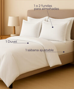 Juego de duvet blanco