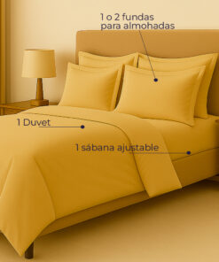 Juego de duvet oro