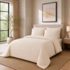 Duvet + Fundas Jacquard 300 Hilos Polialgod n Beige Dise o Geom trico Casa LiLe