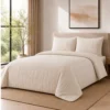 Duvet + Fundas Jacquard 300 Hilos Polialgod n Taup L neas Finas Casa LiLe