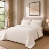 Duvet + Fundas Jacquard 300 Hilos Polialgod n Marfil Dise o Geom trico Casa LiLe
