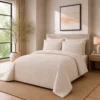 Duvet + Fundas Jacquard 300 Hilos Polialgod n Taup Dise o Geom trico Casa LiLe