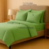 Juego de duvet verde manzana de poli ster Casa LiLe