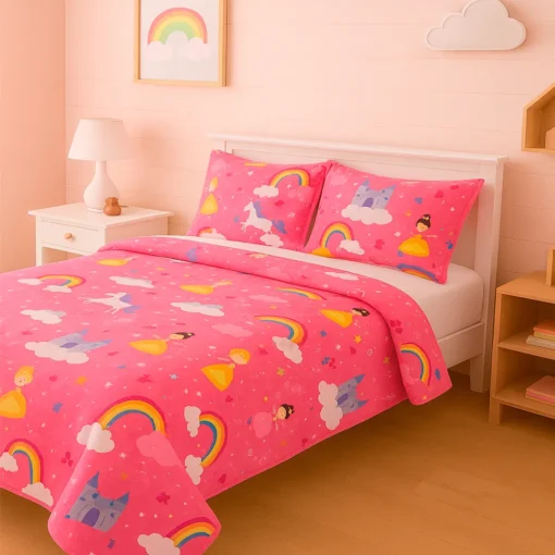 Cubrelecho Infantil Princesas Casa LiLe
