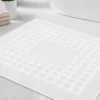 Tapete de Ba o Blanco 100% Algod n 1000G | 50 x 50 cm Casa LiLe