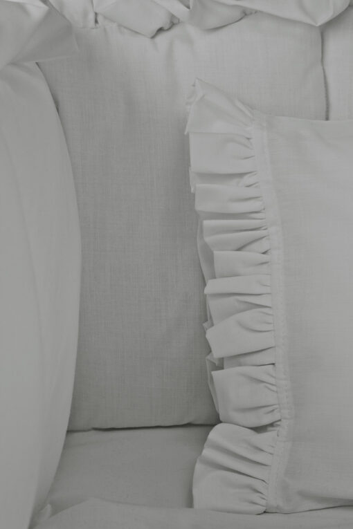 Alternative view of Juego de sábanas gris boleros para cuna