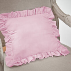 Cojín para bebé rosado con boleros de 144 hilos