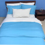 Combo duvet más plumón turquesa embozado