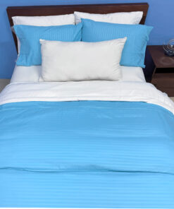 Combo duvet más plumón turquesa embozado