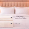 Duvet Hotelero Blanco 250 Hilos Polialgod n 60/40 + Fundas Casa LiLe