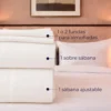 Juego de S banas Hoteleras 250 Hilos Premium Blancas Casa LiLe