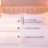 Juego de S banas Hoteleras 250 Hilos Blancas Casa LiLe