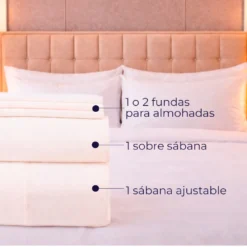 Juego de S banas Hoteleras 250 Hilos Blancas Casa LiLe