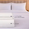 Duvet Hotelero Blanco 300 Hilos Polialgod n Premium 60/40 + Fundas Casa LiLe