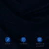 Juego de duvet azul noche premium Casa LiLe