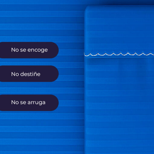 Juego de sábanas premium azul rey
