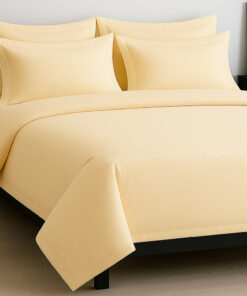 Juego de sábanas algodón beige