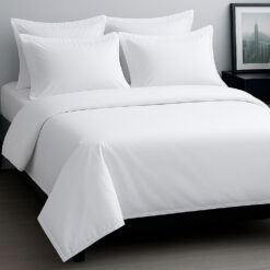 Juego de sábanas algodón blanco