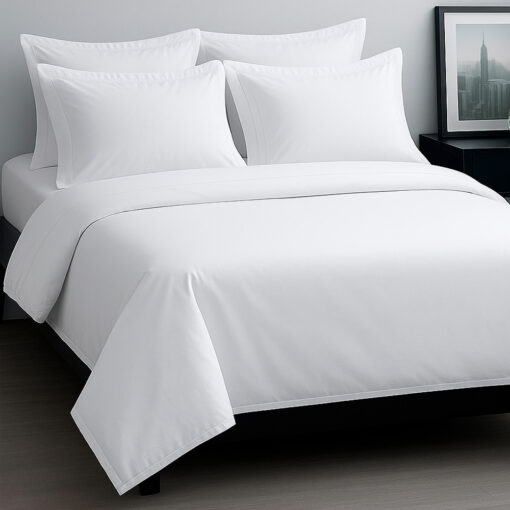 Juego de sábanas algodón blanco
