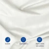Combo juego de duvet blanco luxury + plum n Casa LiLe