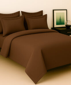 Juego de sábanas café