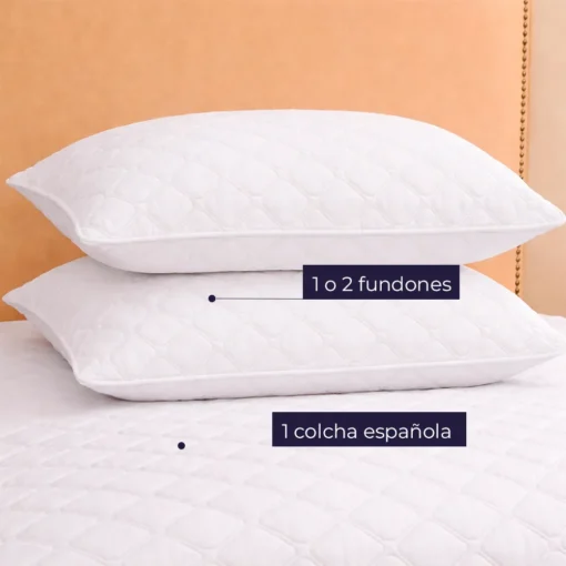 Colcha Espa ola Microembosada Blanca Casa LiLe