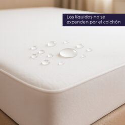 Alternative view of Protector de colchón antifluido blanco