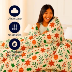 Duvet Navide o Doble Faz Navidad Cl sica Casa LiLe