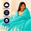 Edred n Navide o Doble Faz Invierno Azul Casa LiLe