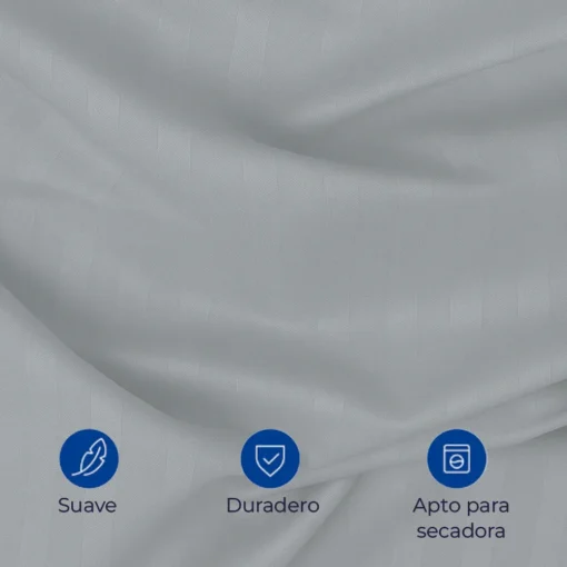 Combo juego de duvet gris claro luxury + plum n Casa LiLe