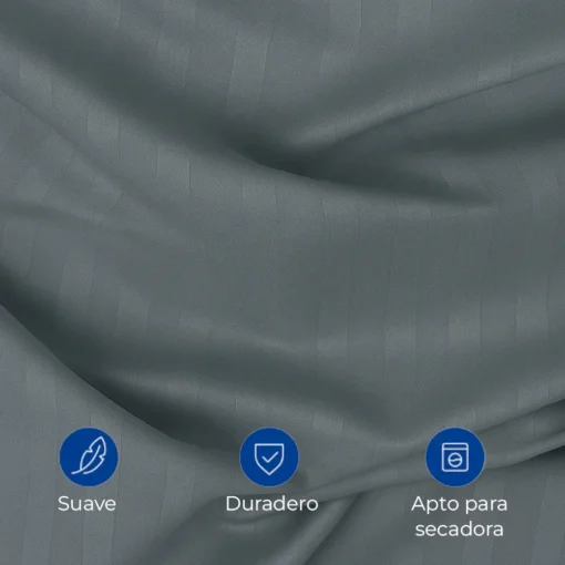 Combo juego de duvet gris oscuro luxury + plum n Casa LiLe