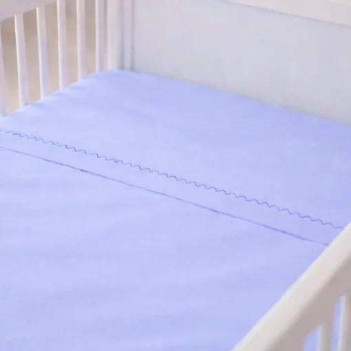 Juego de s banas azul con bordado para cunas Casa LiLe