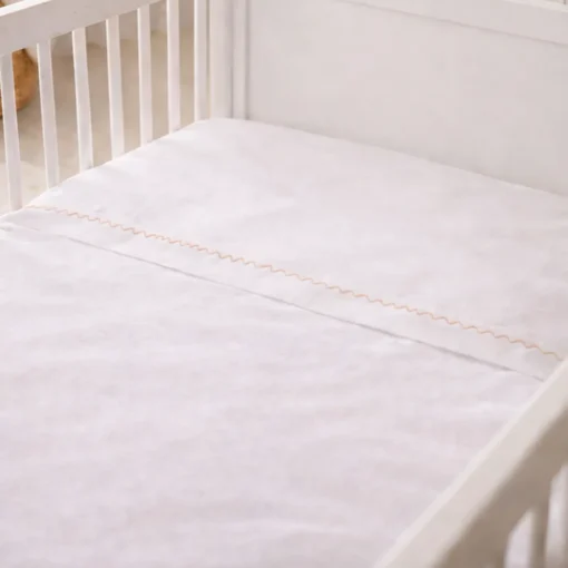 Juego de s banas beige con bordado beige para cuna Casa LiLe