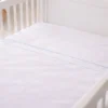 Juego de s banas blanco con bordado azul para cuna Casa LiLe