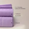 Juego de duvet premium lila Casa LiLe