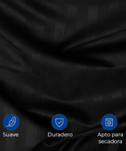 Juego de duvet más plumón negro luxury