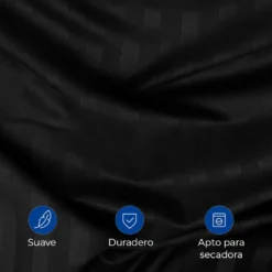 Juego de duvet premium negro Casa LiLe
