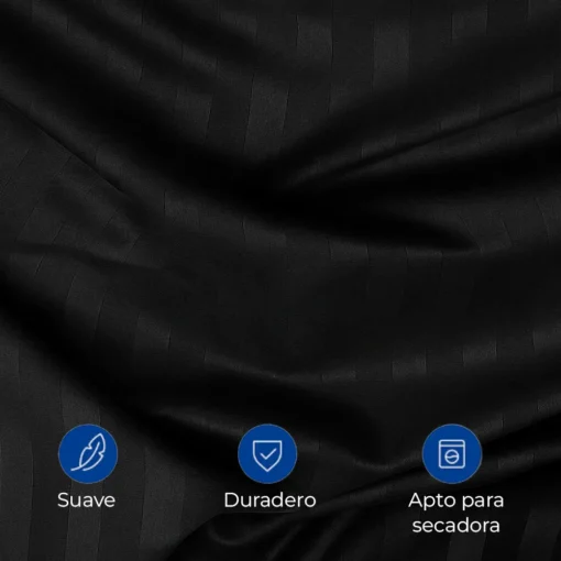 Juego de duvet premium negro Casa LiLe
