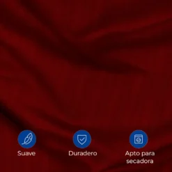 Juego de duvet premium vinotinto Casa LiLe