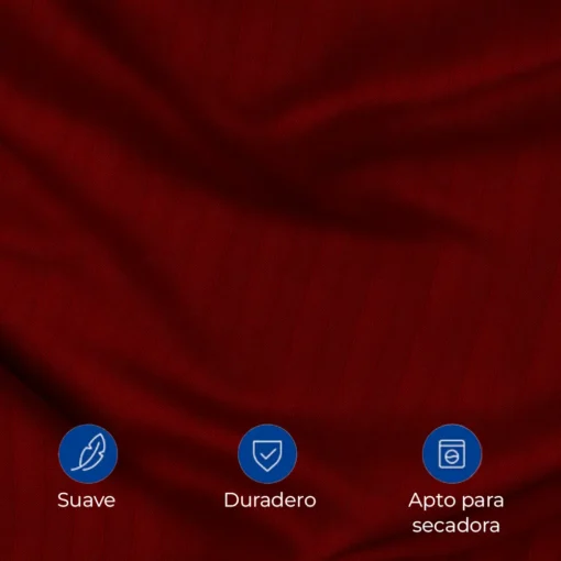 Juego de duvet premium vinotinto Casa LiLe