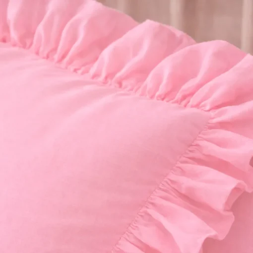 Coj n para beb rosado con boleros de 144 hilos Casa LiLe