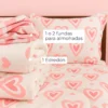 Edred n Infantil Corazones Rosados Casa LiLe