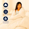 Juego de Duvet Beige liso 100% Microfibra Casa LiLe