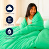 Juego de duvet verde menta