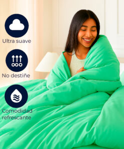 Juego de duvet verde menta