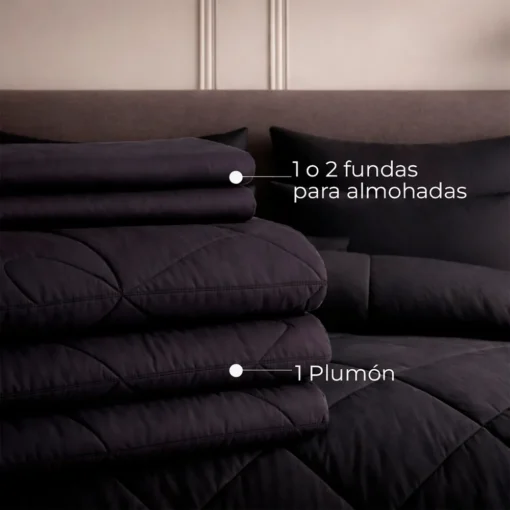 Plum n + Set de Fundas Negro Casa LiLe