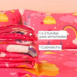 Cubrelecho Infantil Princesas Casa LiLe