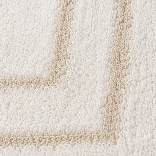 Tapete de Ba o Beige 100% Algod n 900gr 40x60cm Dise o Marco Casa LiLe
