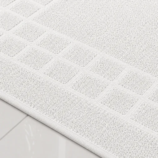 Tapete de Ba o Blanco 100% Algod n 1000G | 50 x 50 cm Casa LiLe