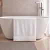 Toalla de Cuerpo Blanca 100% Algod n 640G | Dise o ZigZag 70x140 cm Casa LiLe